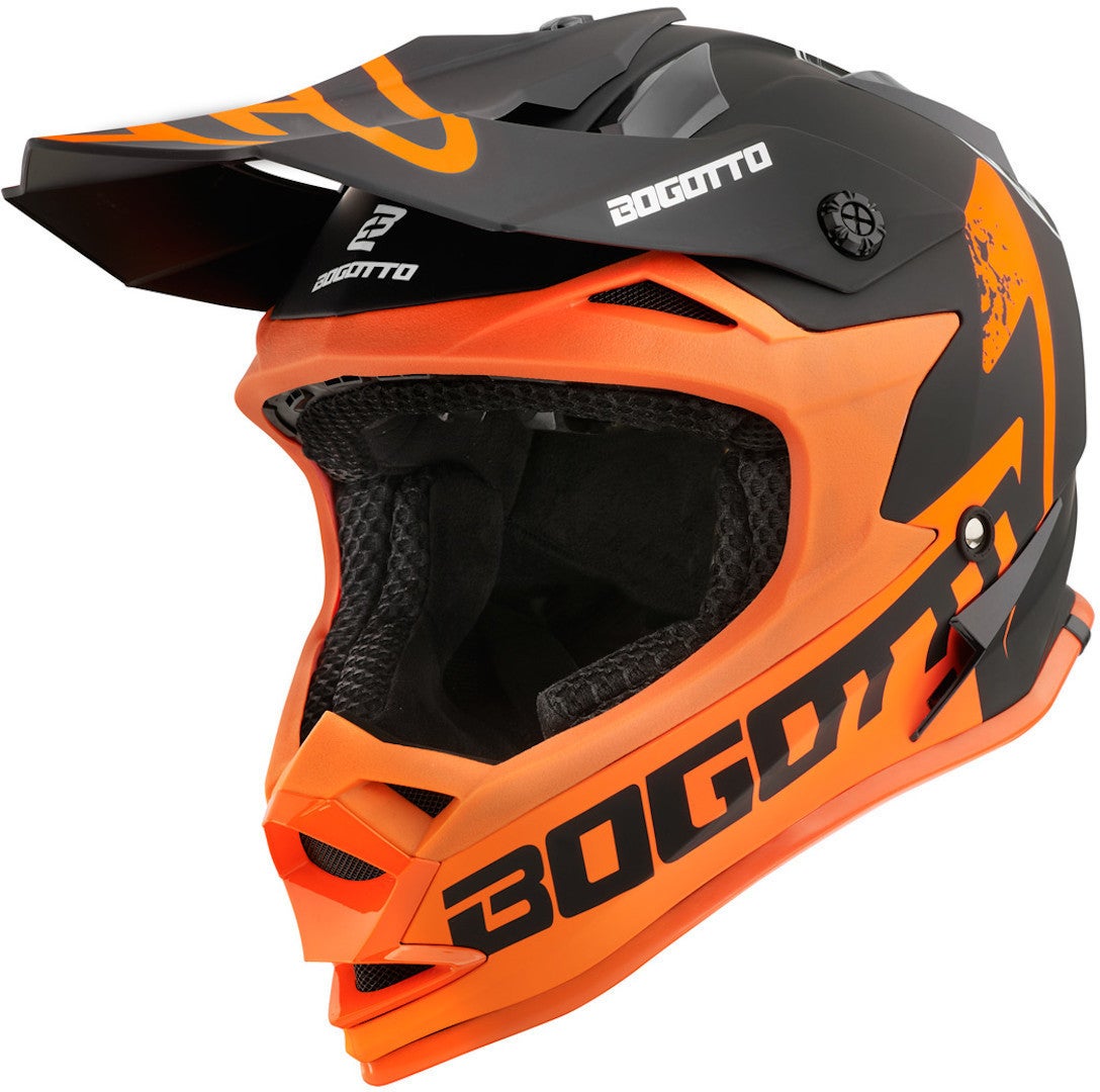 Bogotto V321 Soulcatcher Motocross Helm orange/schwarz M Abbildung 1