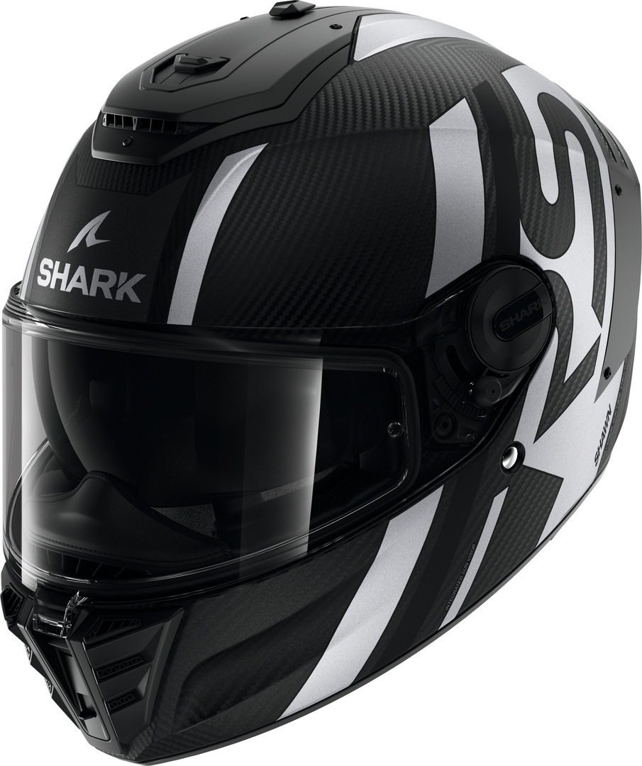 Shark Spartan RS Shawn Carbon Hjälm Svart matt/silver XS (53/54) Figur 1