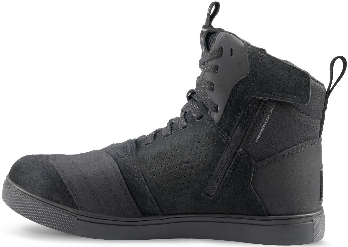 SHIMA Rebel Vented 2.0 perforerede motorcykelsko Sort 46 Figur 3