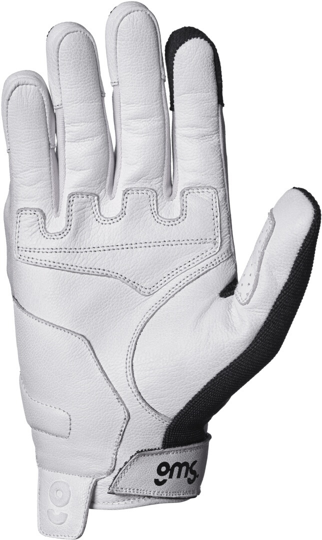 GMS Solis Motorcycle Gloves white/black M Figure 2