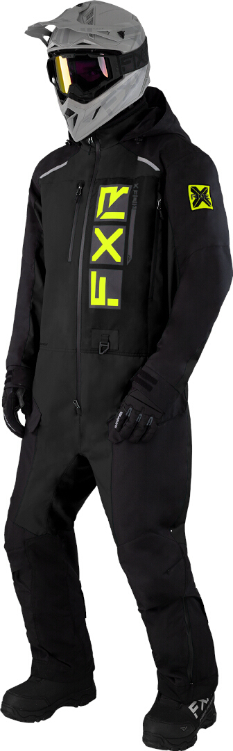 FXR Recruit Lite 2023 Costumul de snowmobil One Piece negru/galben XS Figura 1