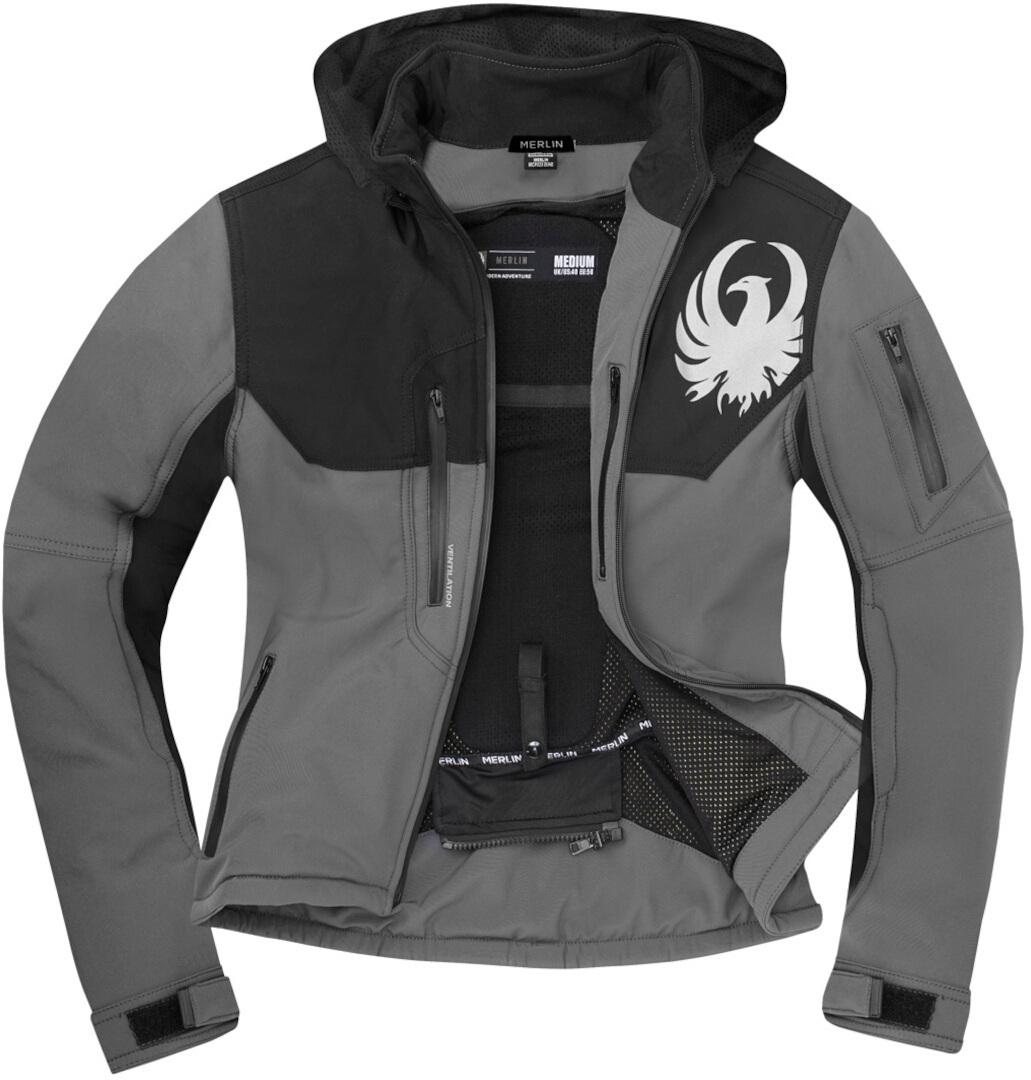 Merlin Dune Softshell Jacket dark grey/black L Figure 4