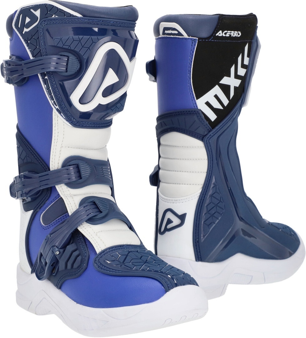 Acerbis X-Team JR Kids Cizme de motocross Albastru/Alb 33 Figura 1