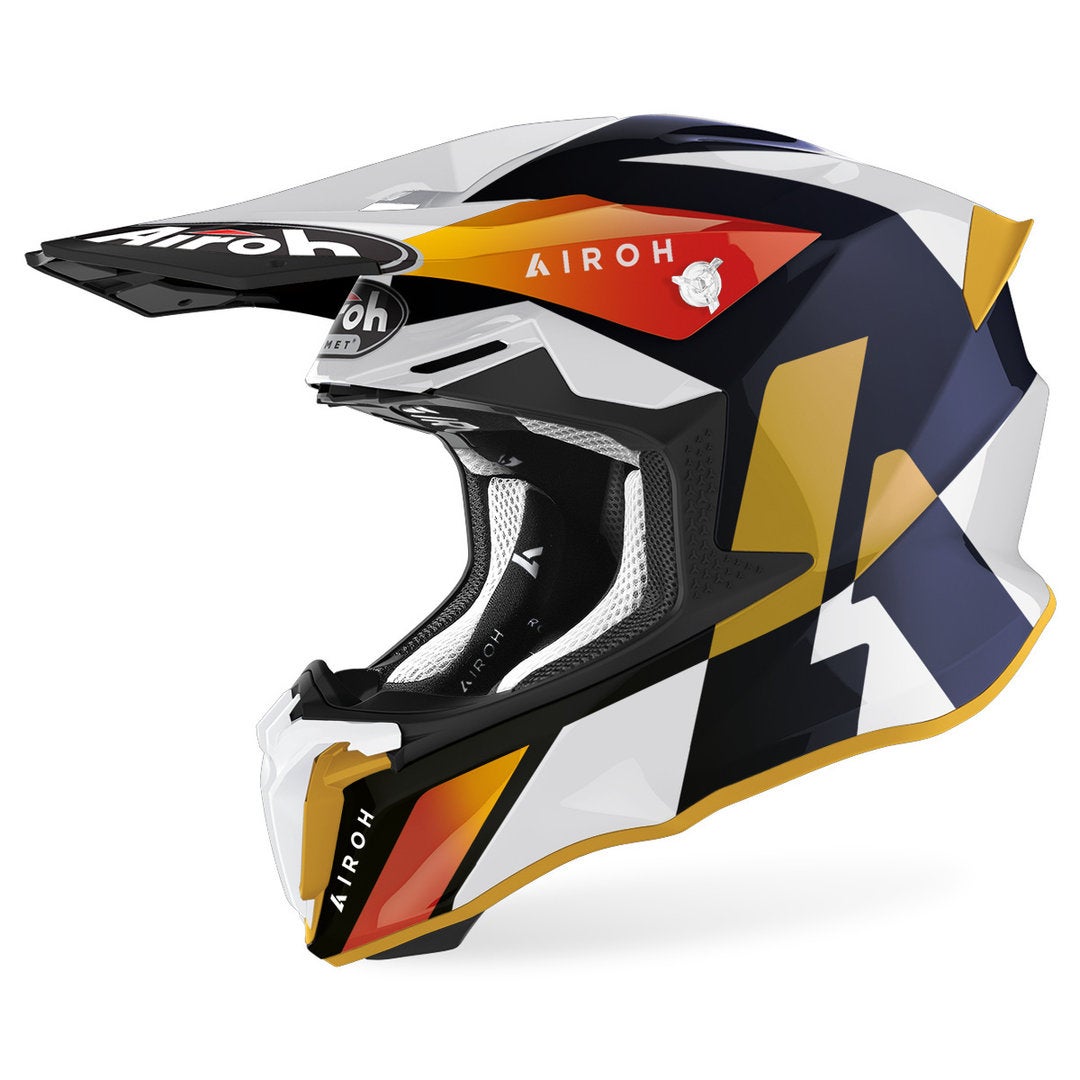 Airoh Twist 2.0 Lift Motocross hjelm hvid/sort/orange L (59/60) Figur 1