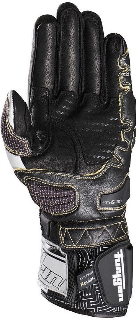 Furygan Styg20 Built With Kevlar® Motorcycle Gloves white/black M Figure 2