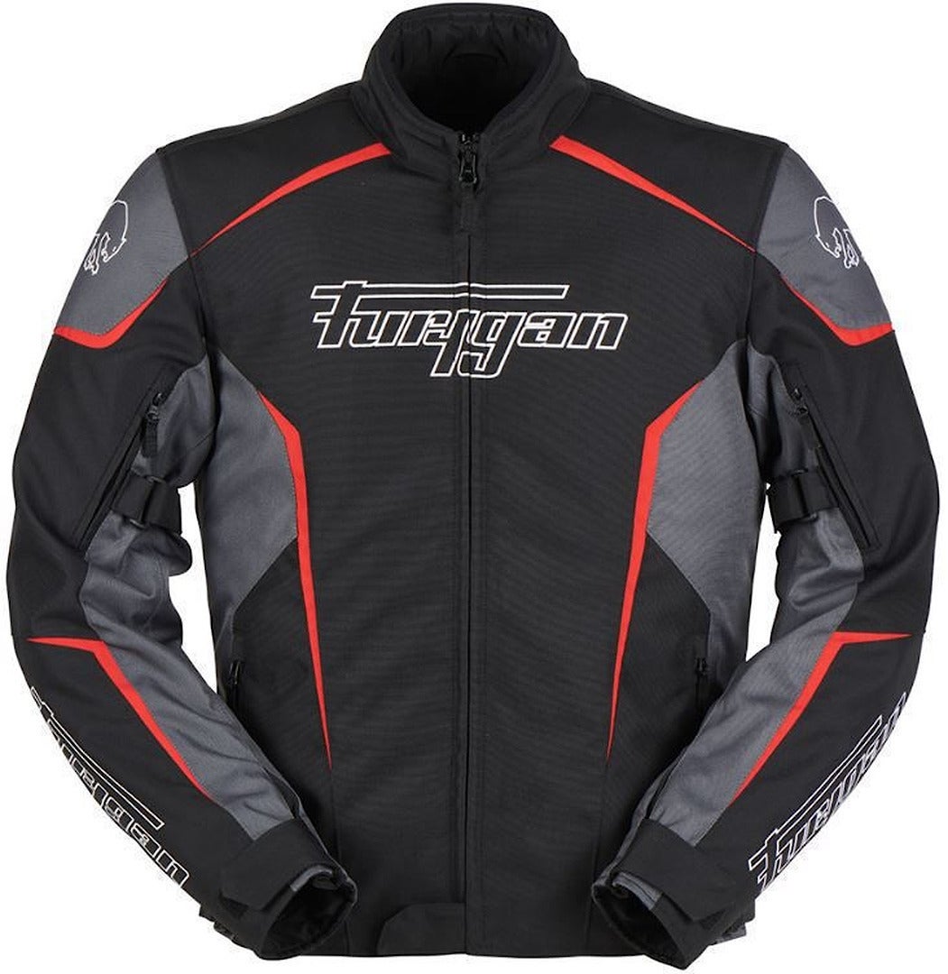 Furygan Yori Waterproof Motorcycle Textile Jacket black/grey/red L Figure 1
