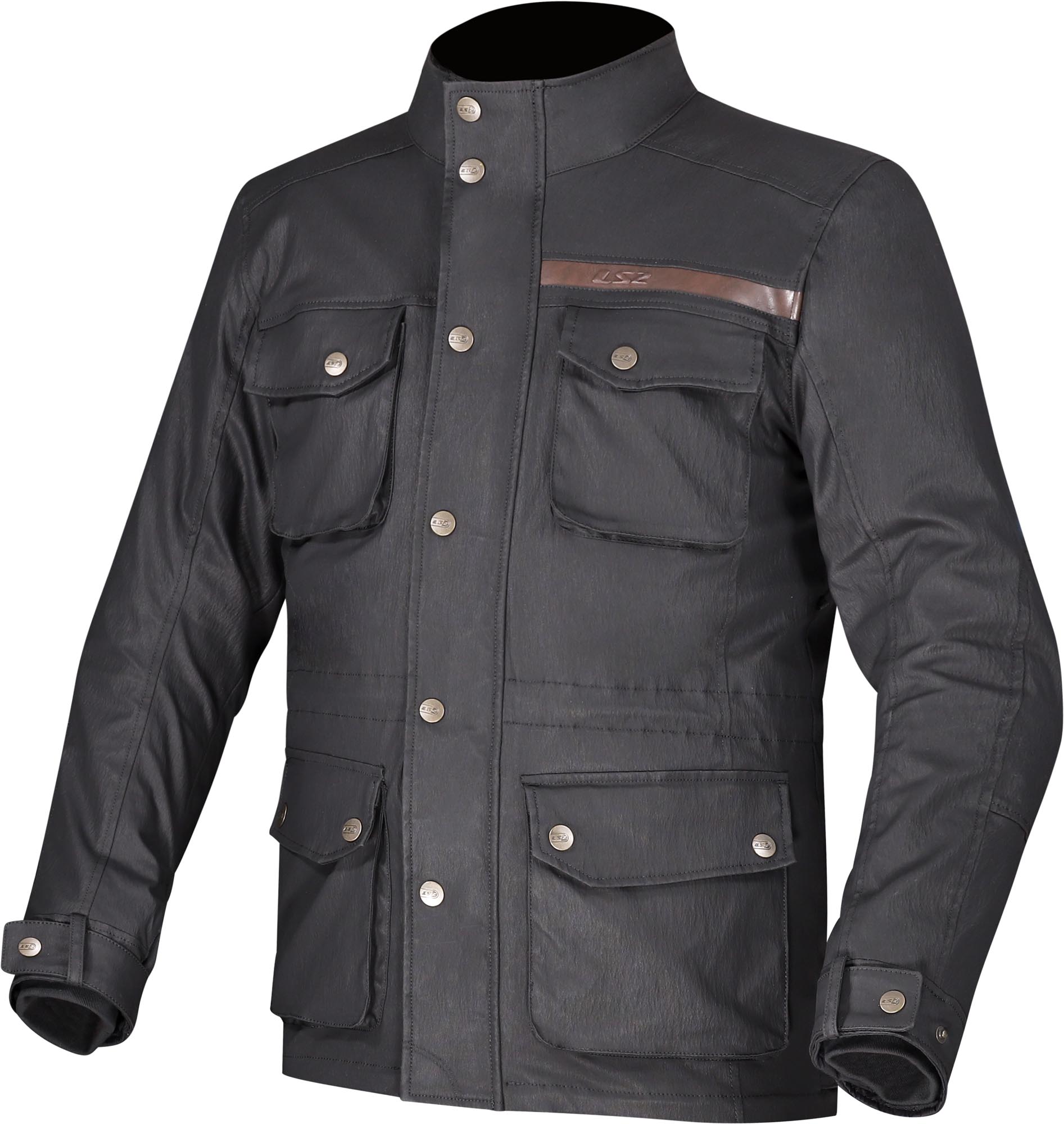 LS2 Liberty Veste textile moto imperméable noir M Figure 1