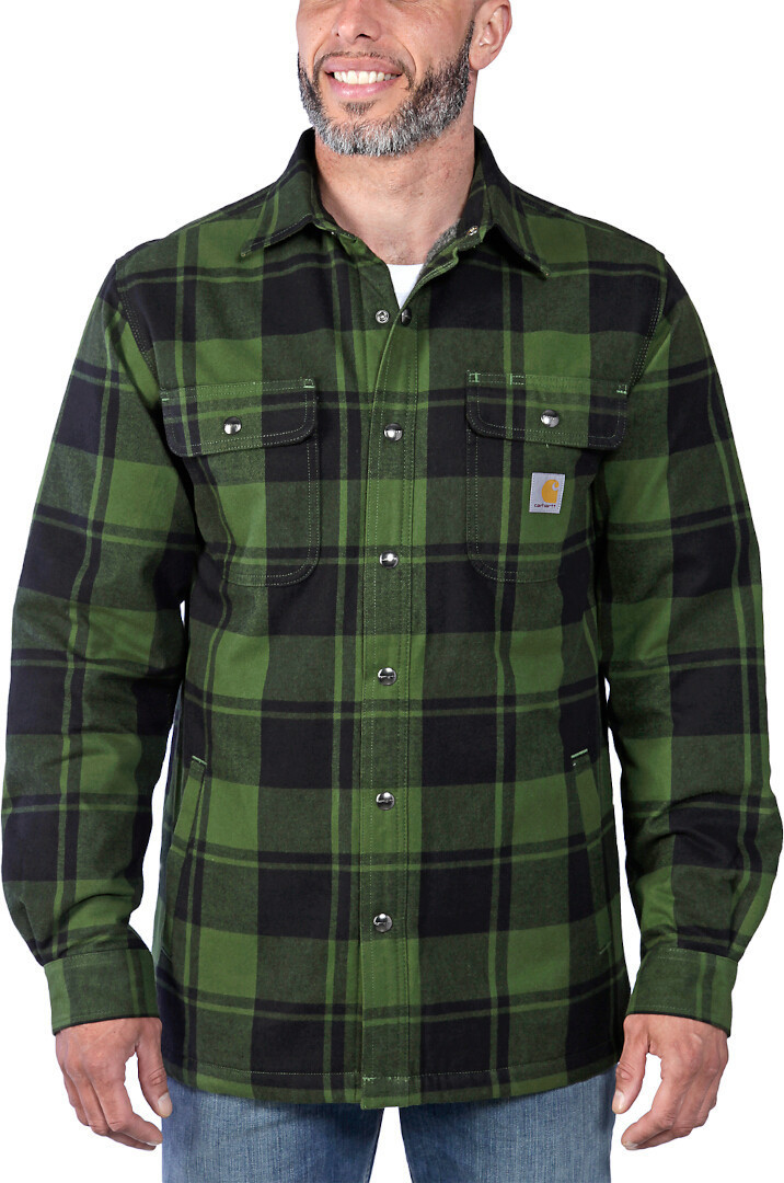 Carhartt Heavyweight Flannel Sherpa Skjorta Grön XXL Figur 4