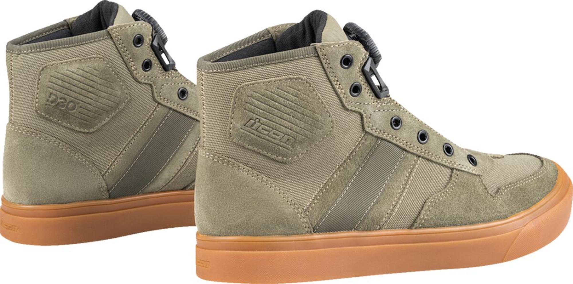 Icon Dog Days CE Motorrad Schuhe oliv 44 Abbildung 3
