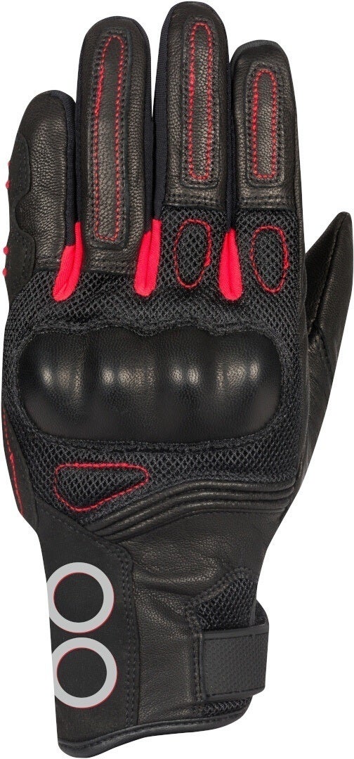 Bering Pitts Mesh Dame motorcykel handsker sort/rød M Figur 3