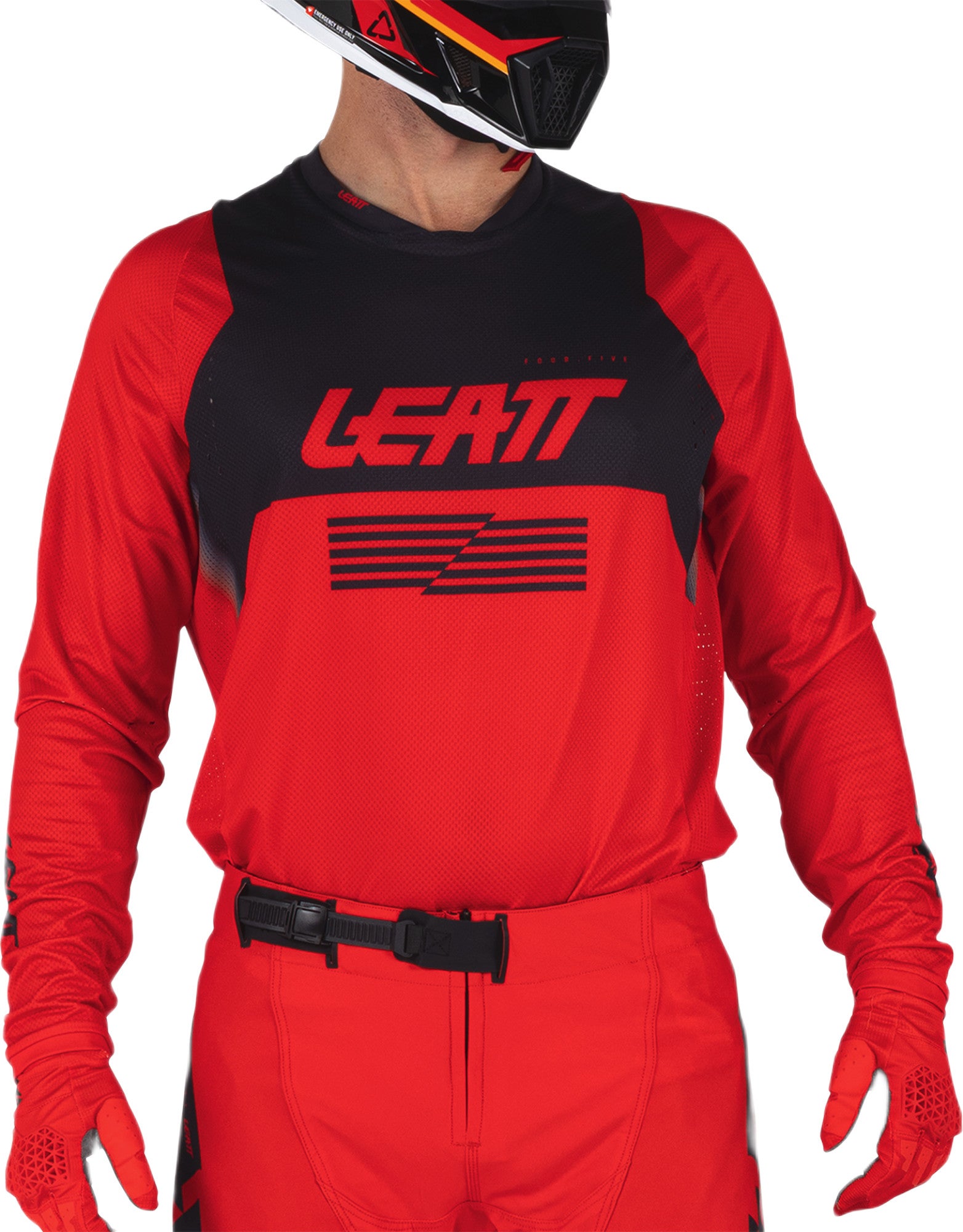 Leatt Moto 4.5 Lite V26 Motocross trøje rød/sort L Figur 3