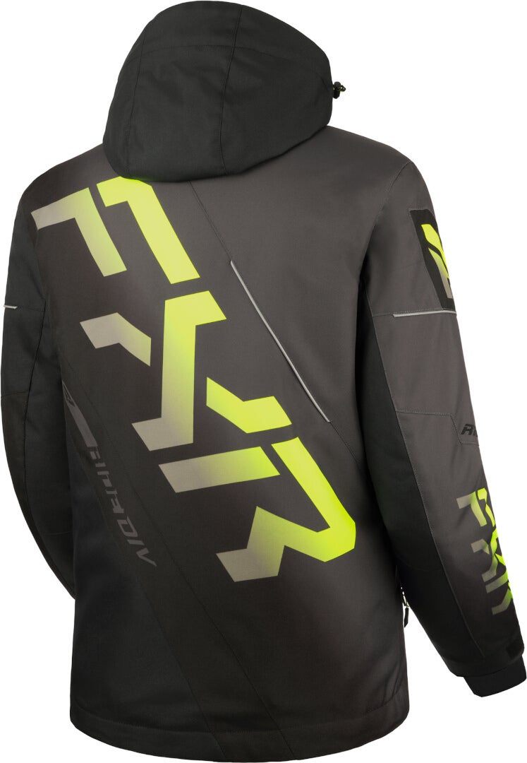 FXR CX 2025 Snowmobile Jacket black/grey/fluo-yellow XXL Figure 2