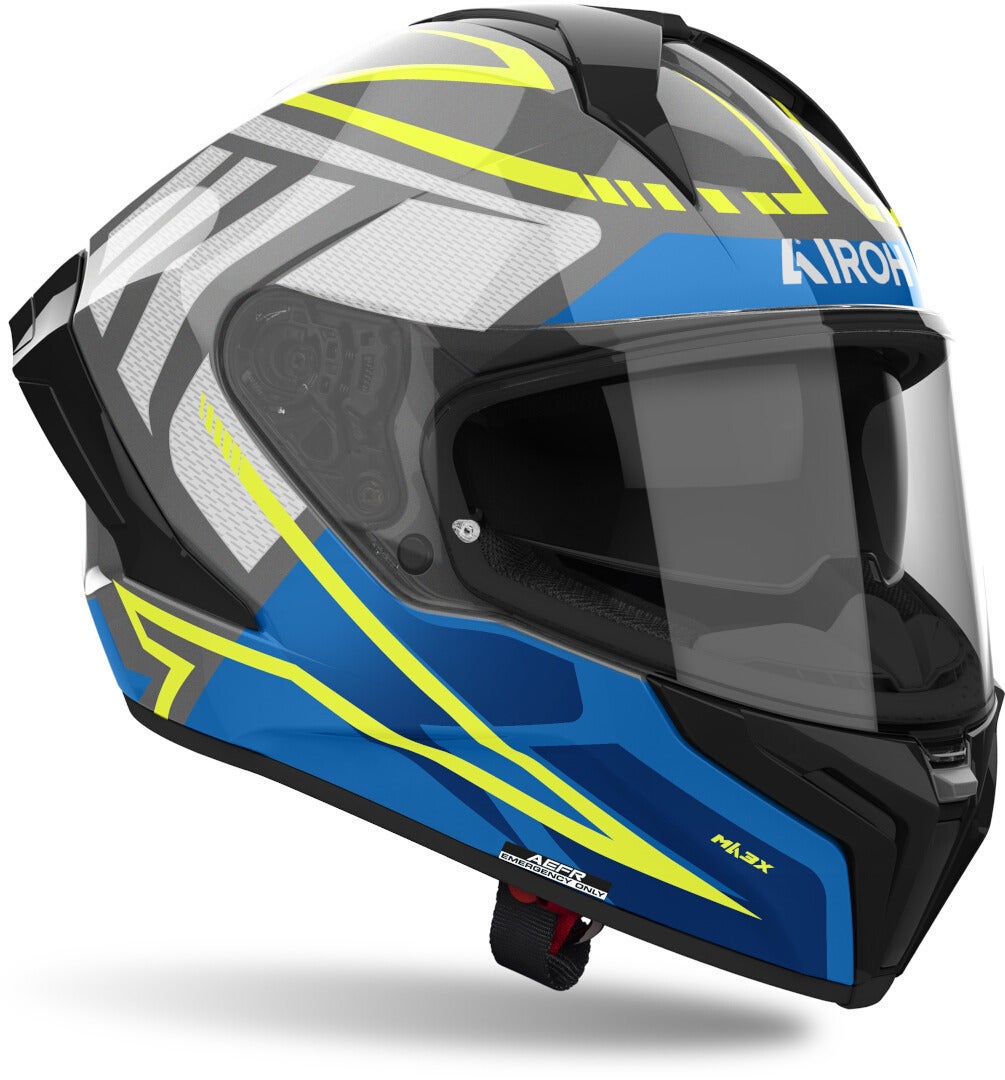 Airoh Matryx Rider Helmet black/blue/yellow XL (61/62) Figure 2