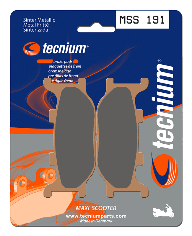 TECNIUM Maxi Scooter Sintrade Metallbromsbelägg - MSS191 Figur 2