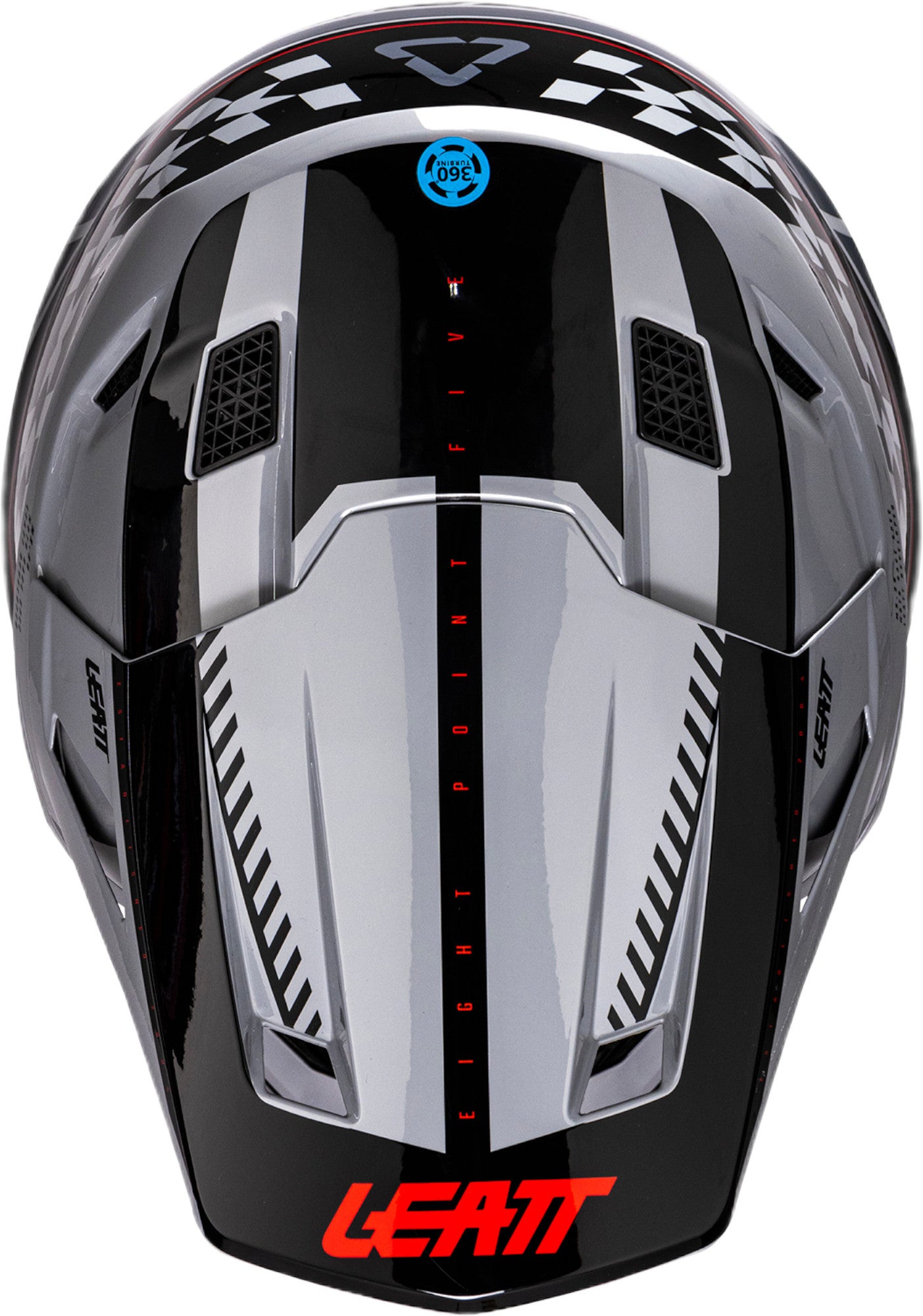 Leatt 8.5 V26 Motocross Helm mit Brille grau/schwarz/rot L (59/60) Abbildung 8