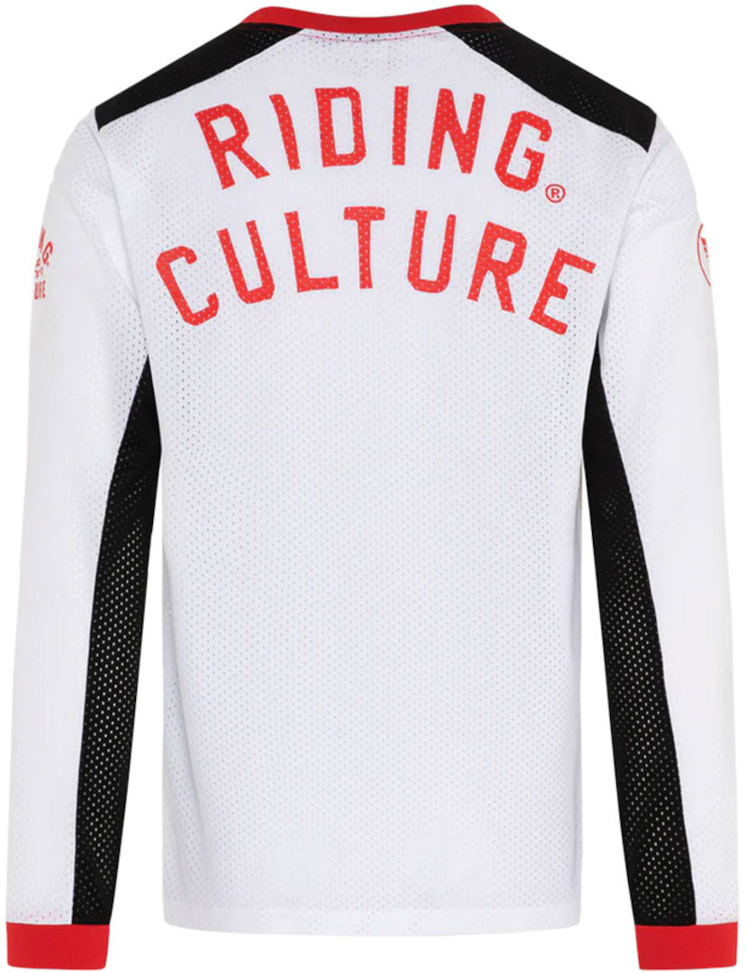 Riding Culture Logo Mesh Tricou de motocross alb M Figura 2