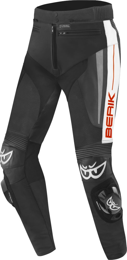 Berik Kendo Motorcycle Leather Pants black/white/red 56 Figure 1