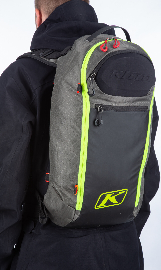 Klim Krew 16 2023 Rucsacul cu snowmobile Negru/gri/neon Figura 3