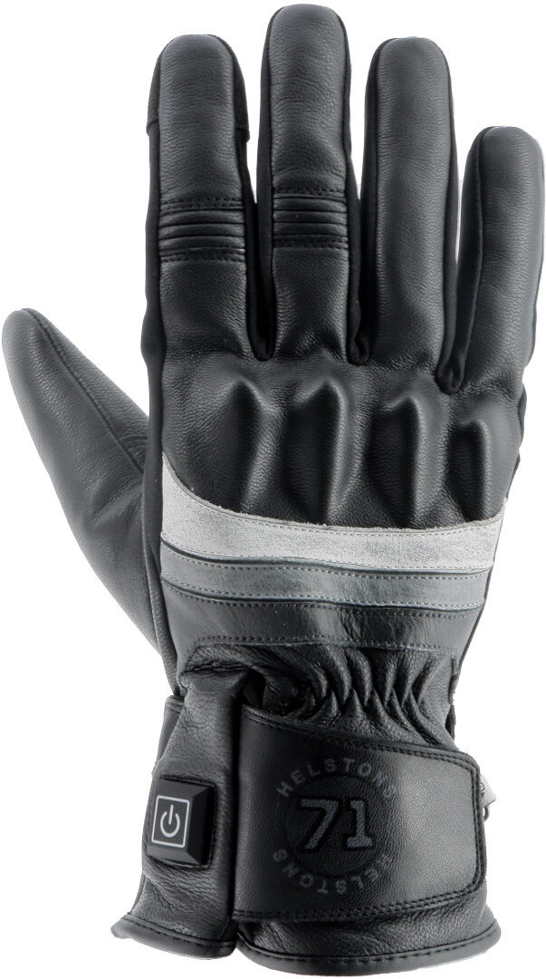 Helstons Bora Luvas de motocicleta aquecidas preto/cinza/branco 9 Figura 1