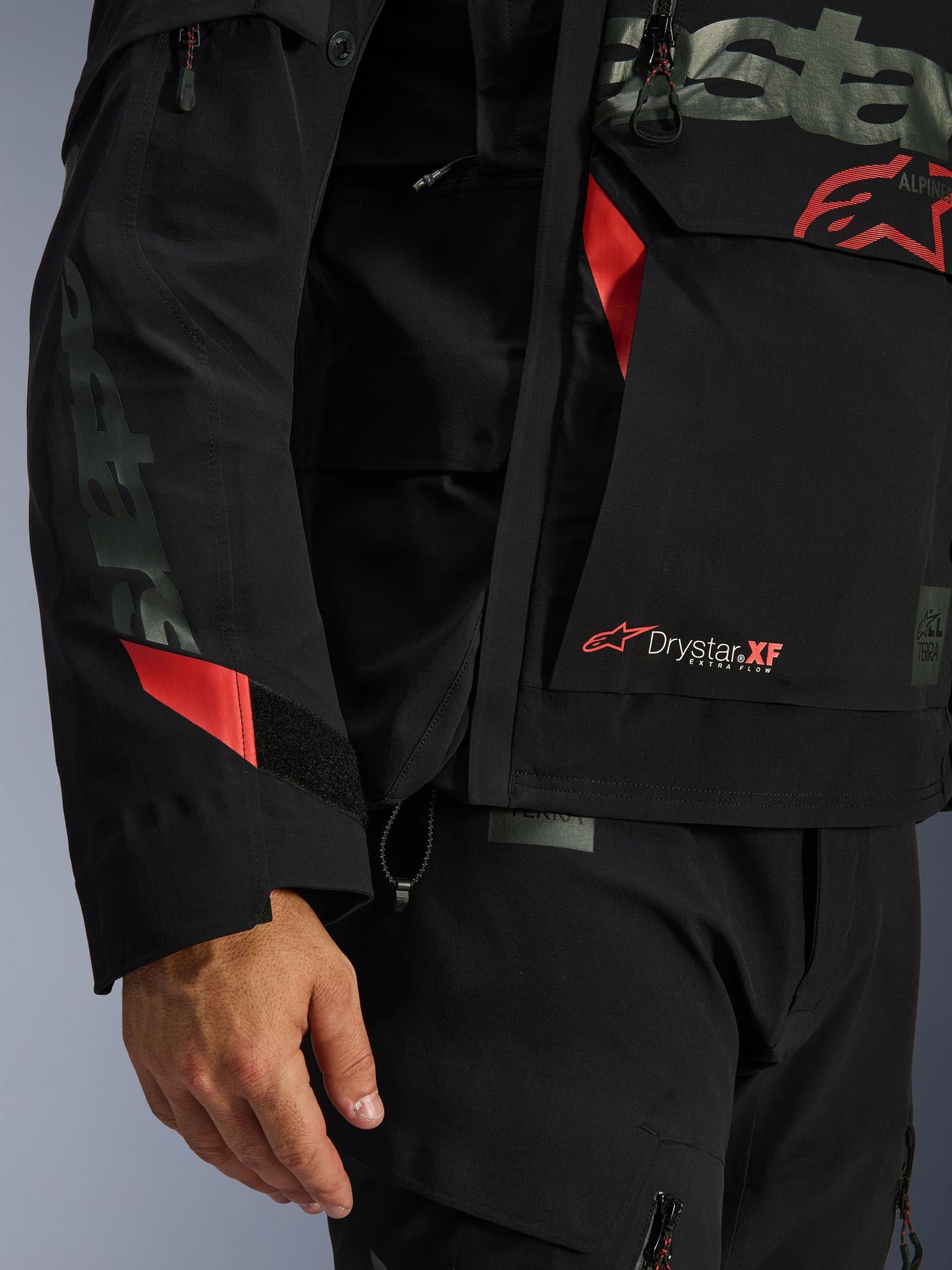 Alpinestars Harok Pro Drystar XF vattentät motorcykel textil jacka svart M Figur 13