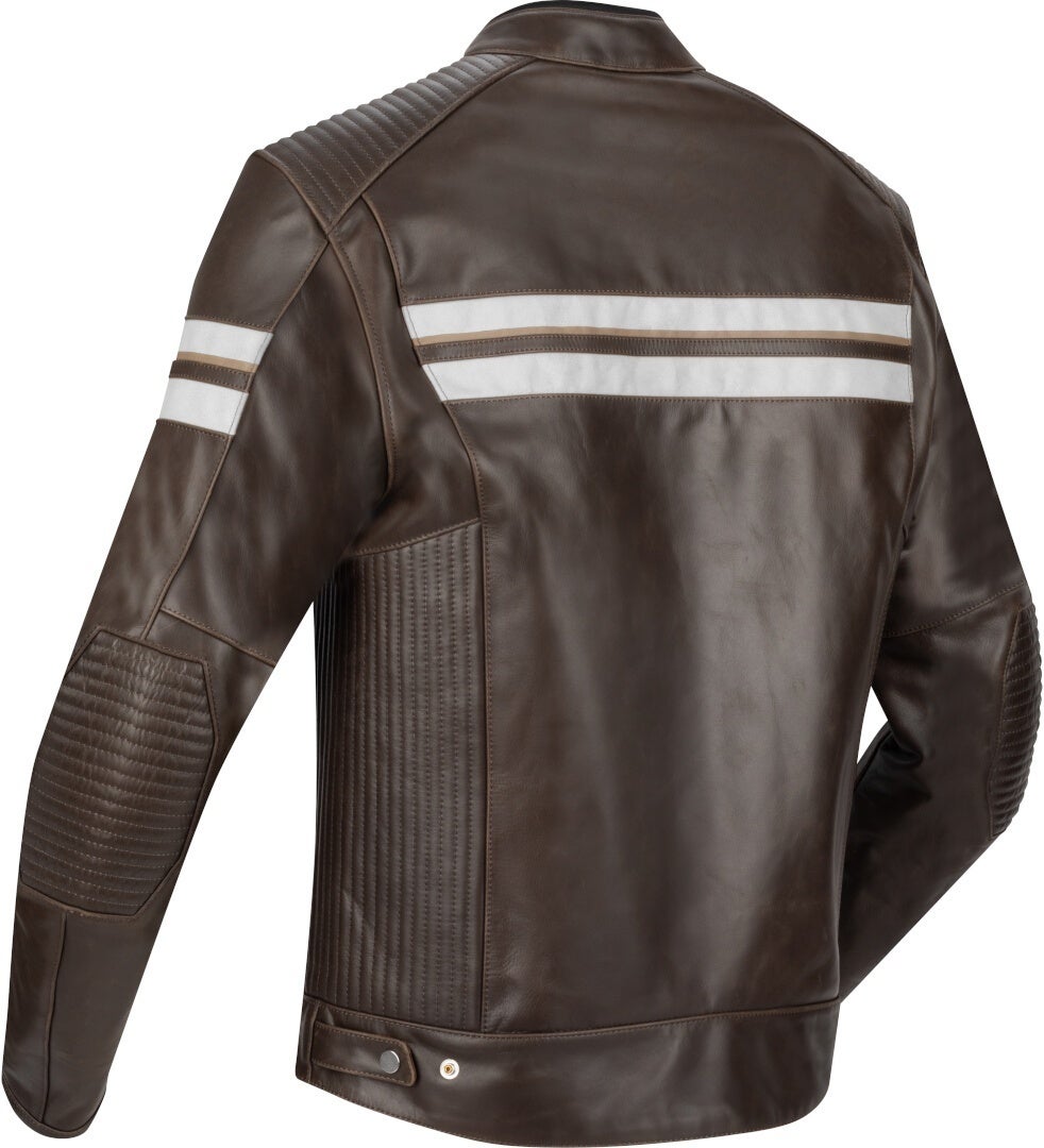 Segura Romeo Motorcycle Leather Jacket brown/white XL Figure 2
