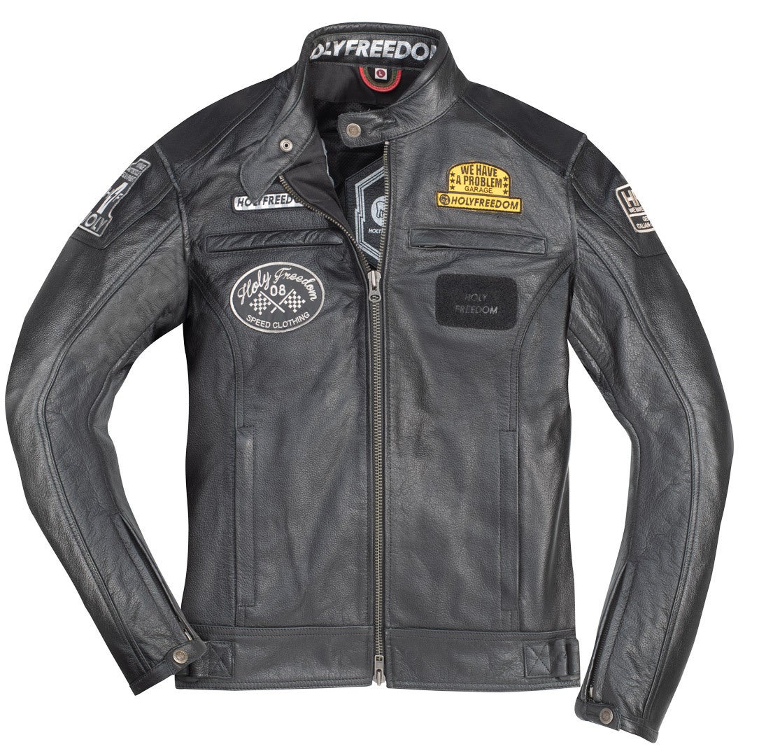 HolyFreedom Level Jaqueta de couro da motocicleta Artigo principal Figura 1
