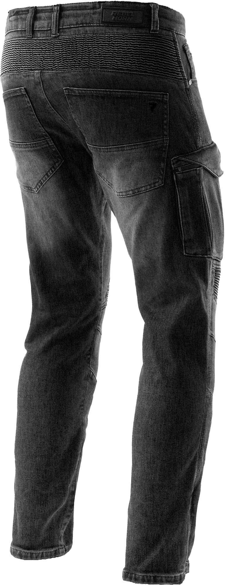 Rebelhorn Vandal Mono Motorcycle Jeans black washed out 28/32 Figure 2