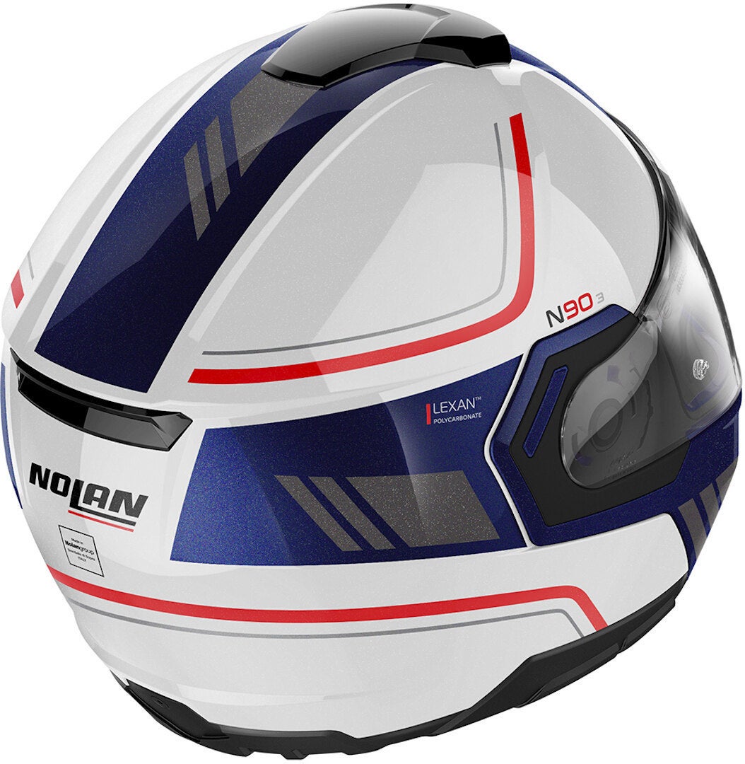 Nolan N90-3 Voyager N-Com Helmet white/red/blue M (58) Figure 4