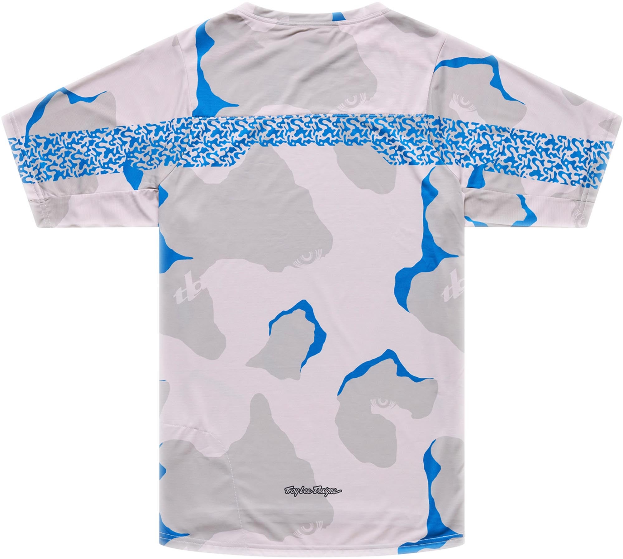 Side view of Troy Lee Designs Skyline Pro Flow Camo Short Sleeve Bicycle Jersey