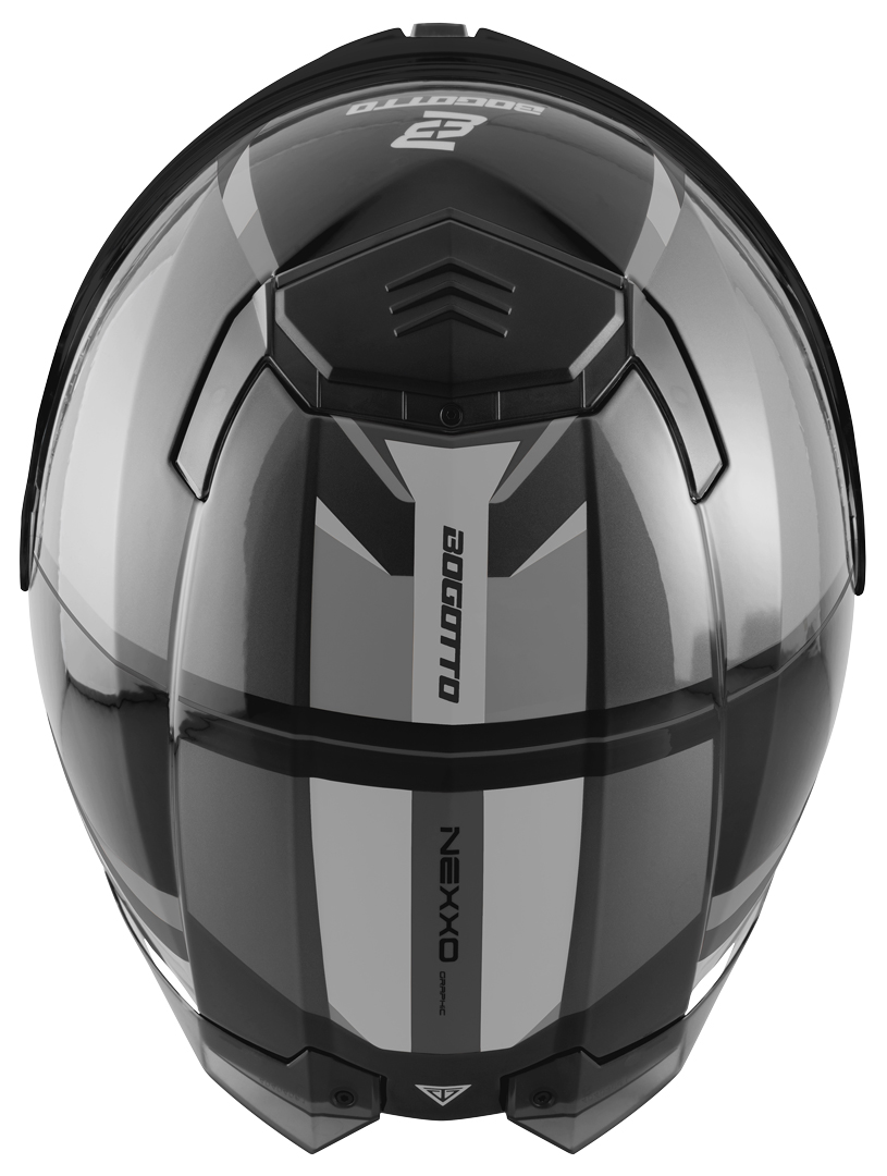 Bogotto FF404 Ezion Cască Flip-Up Negru mat/gri L Figura 7