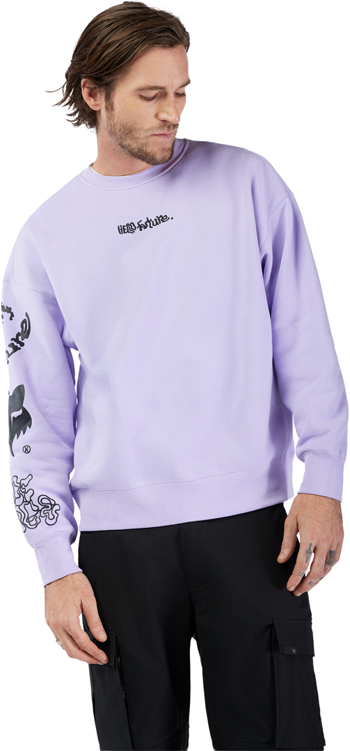 FOX Hello Future Oversized Crew 套頭衫 紫色 XXL 圖6
