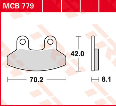 TRW Lucas Bremsbelag MCB779 Figur 1