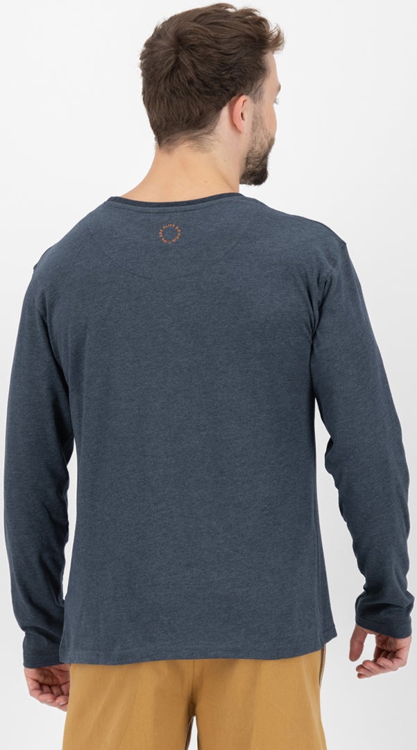Alife And Kickin AlexAK A Longsleeve Manches longues bleu foncé M Figure 4