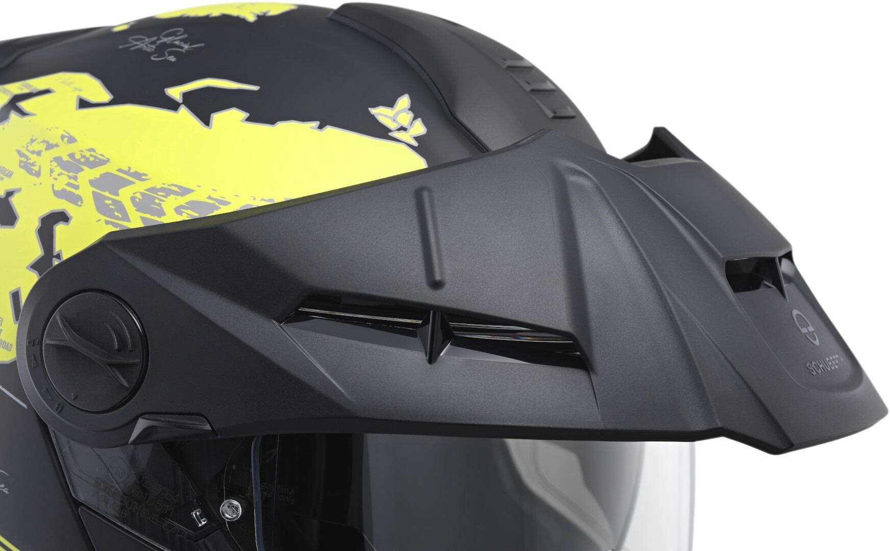 Schuberth E2 Atlas Cască Aventură Răsturnabilă negru/galben S (55) Figura 2