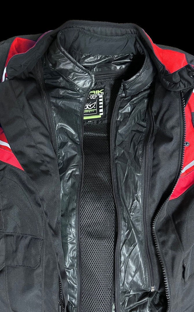 Berik Safari Pro Waterproof 3in1 Motorcycle Textile Jacket black/red 52 Figure 3