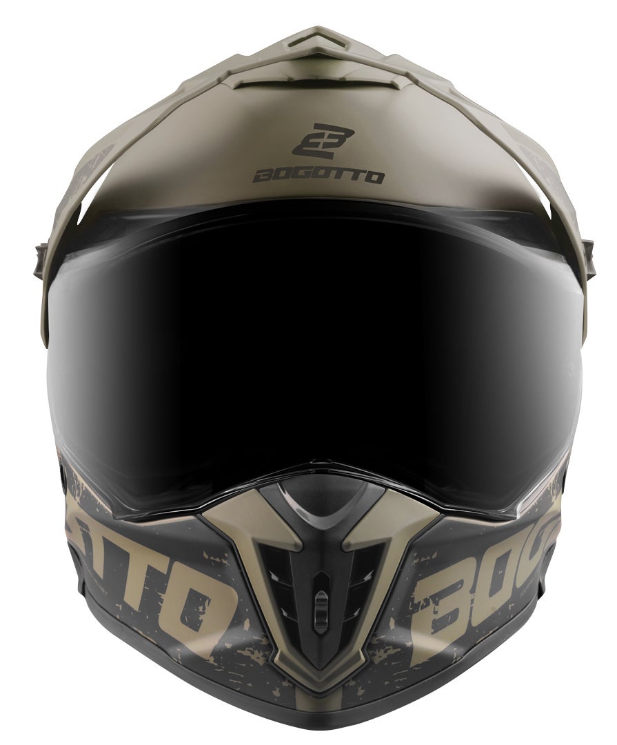 Bogotto FG-601 Duo Glasvezel Enduro Helm Brown Matt L Figuur 6