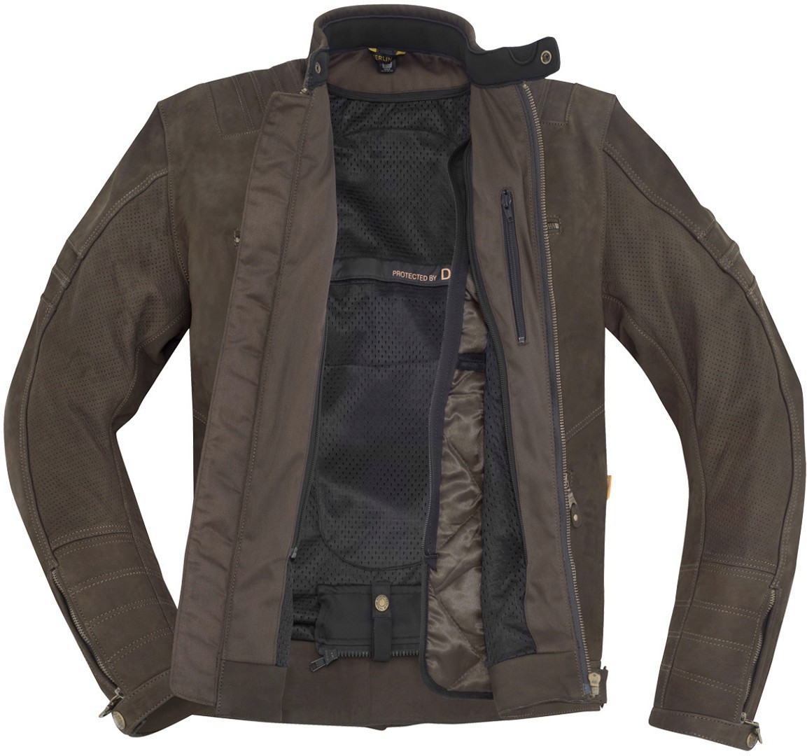 Merlin Miller Giacca in pelle moto marrone M Figura 5
