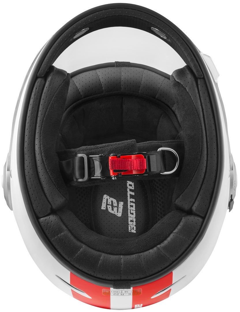 Bogotto V135 D-R2 Helmet white matt/red M Figure 4