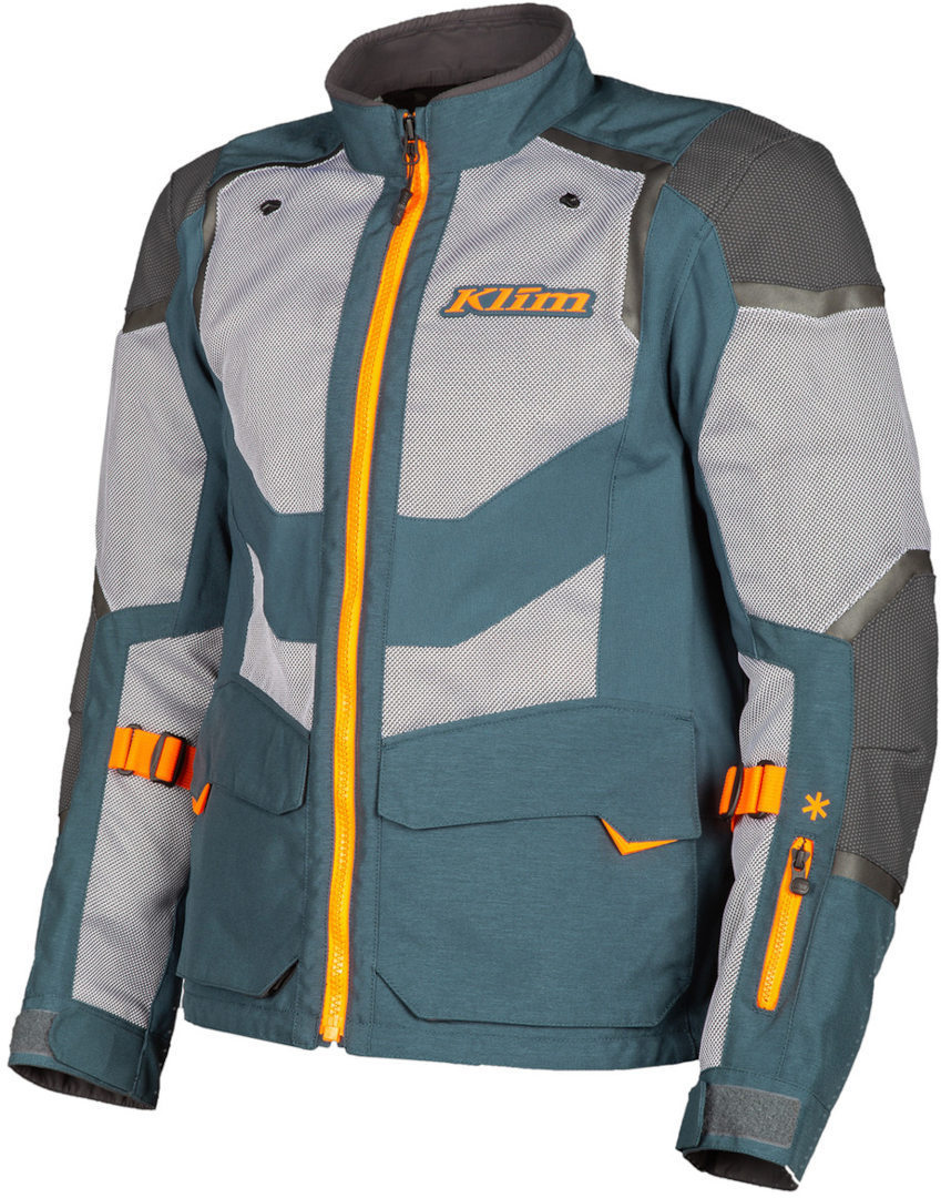 Klim Baja S4 Motorcycle Textile Jacket blue/orange M Figure 1