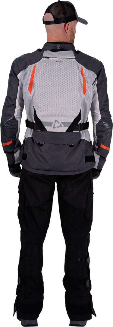 Leatt ADV Flowtour 5.5 waterproof Motorcycle Textile Jacket light grey/dark grey 3XL Figure 18