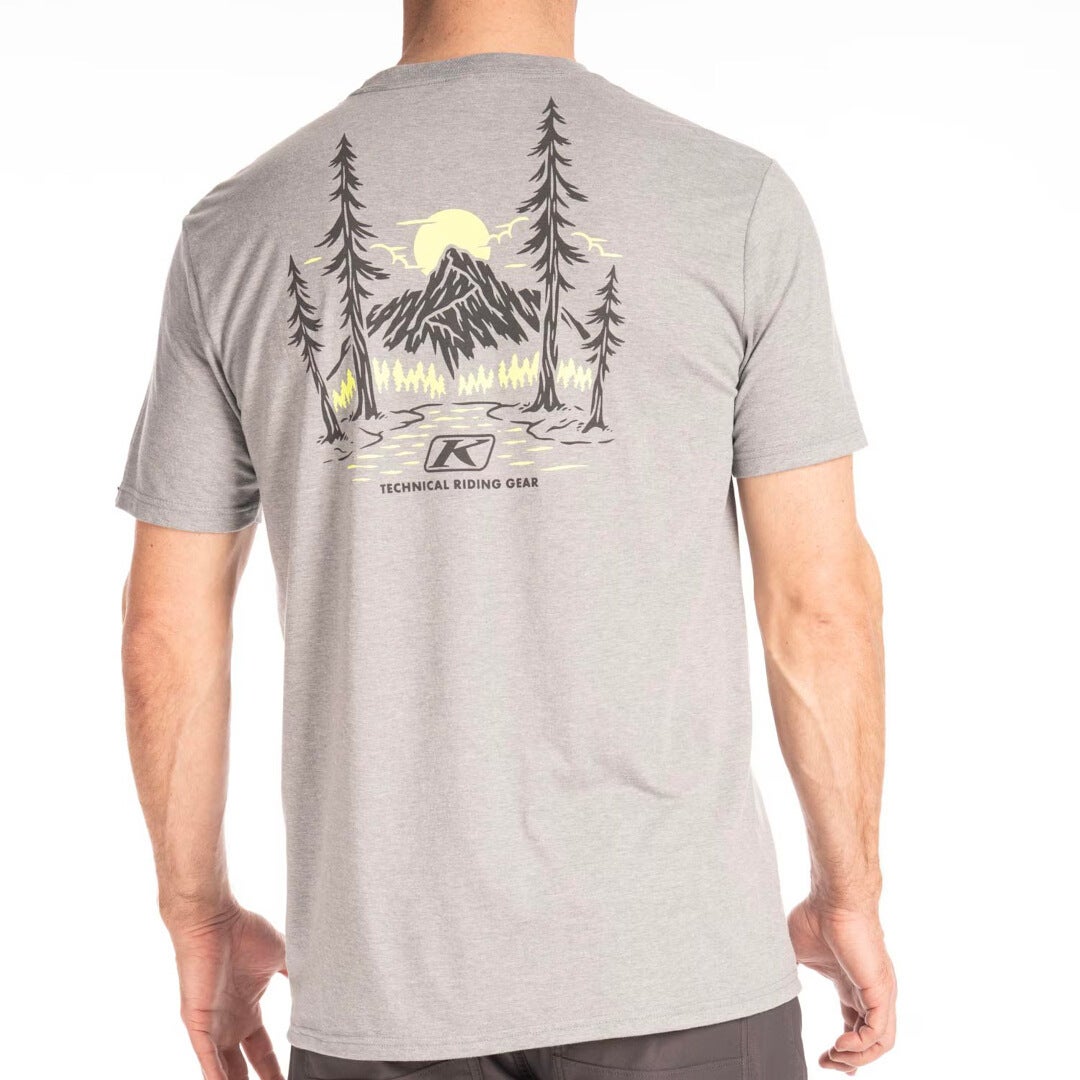Klim Hawley Tri-Blend T-Shirt hellgrau/neon XL Abbildung 4