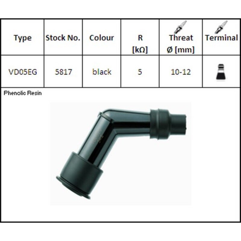 NGK Spark Plug Cap - VD05EG Figure 1