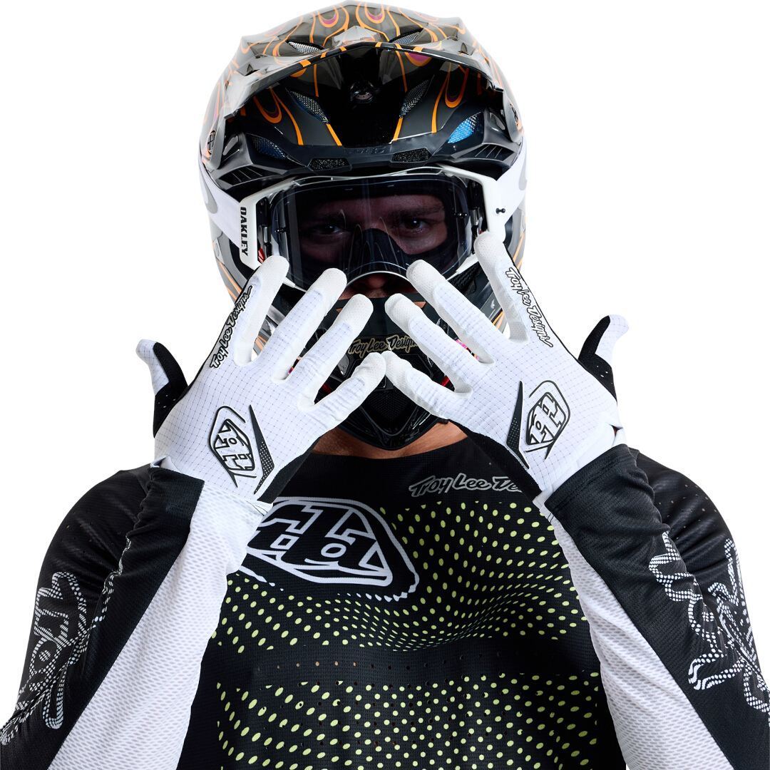 Troy Lee Designs Air Mono Luvas de motocross Branco M Figura 13