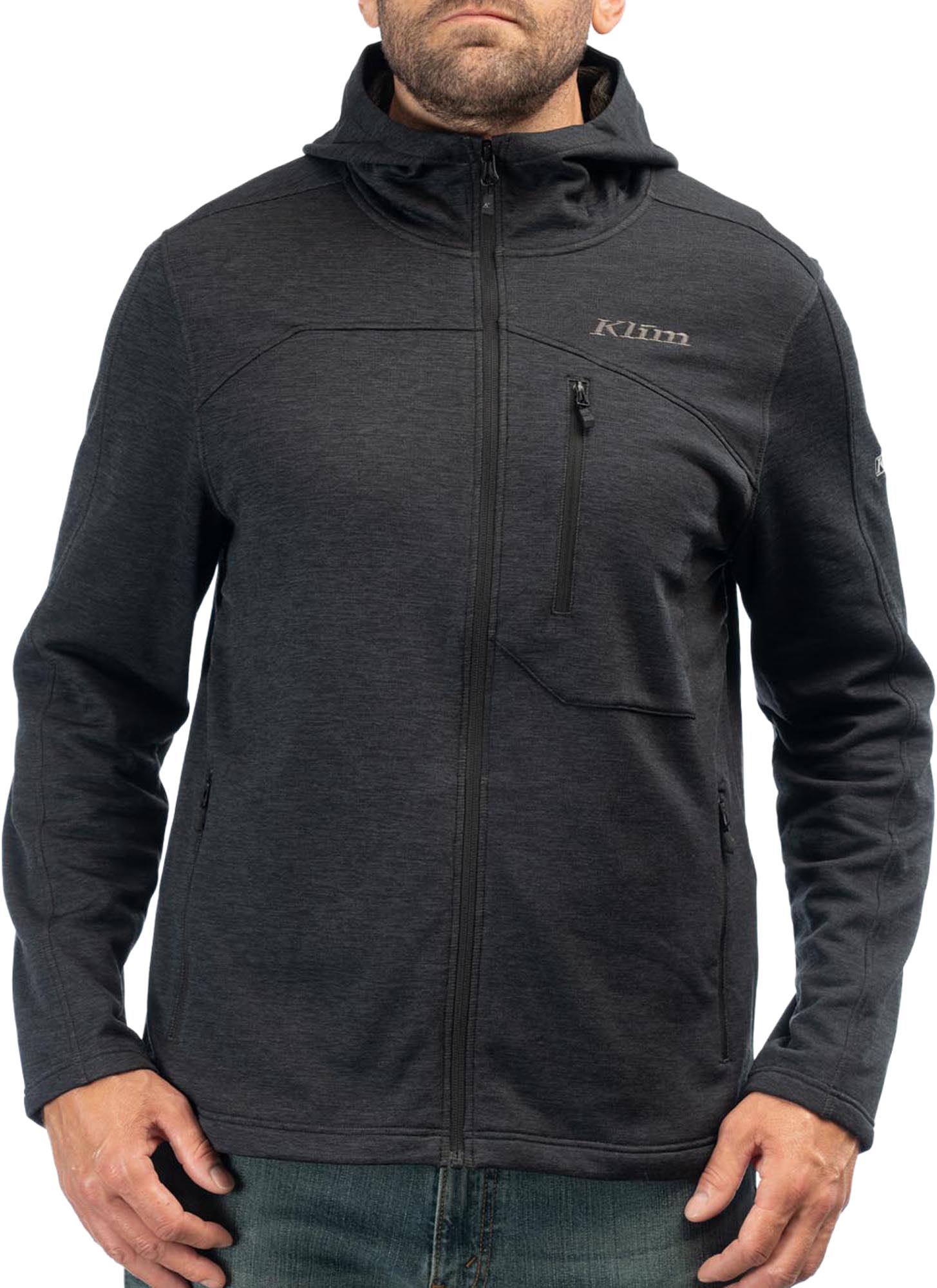 Klim Echo Fleece Hoodie Zwart M Figuur 1