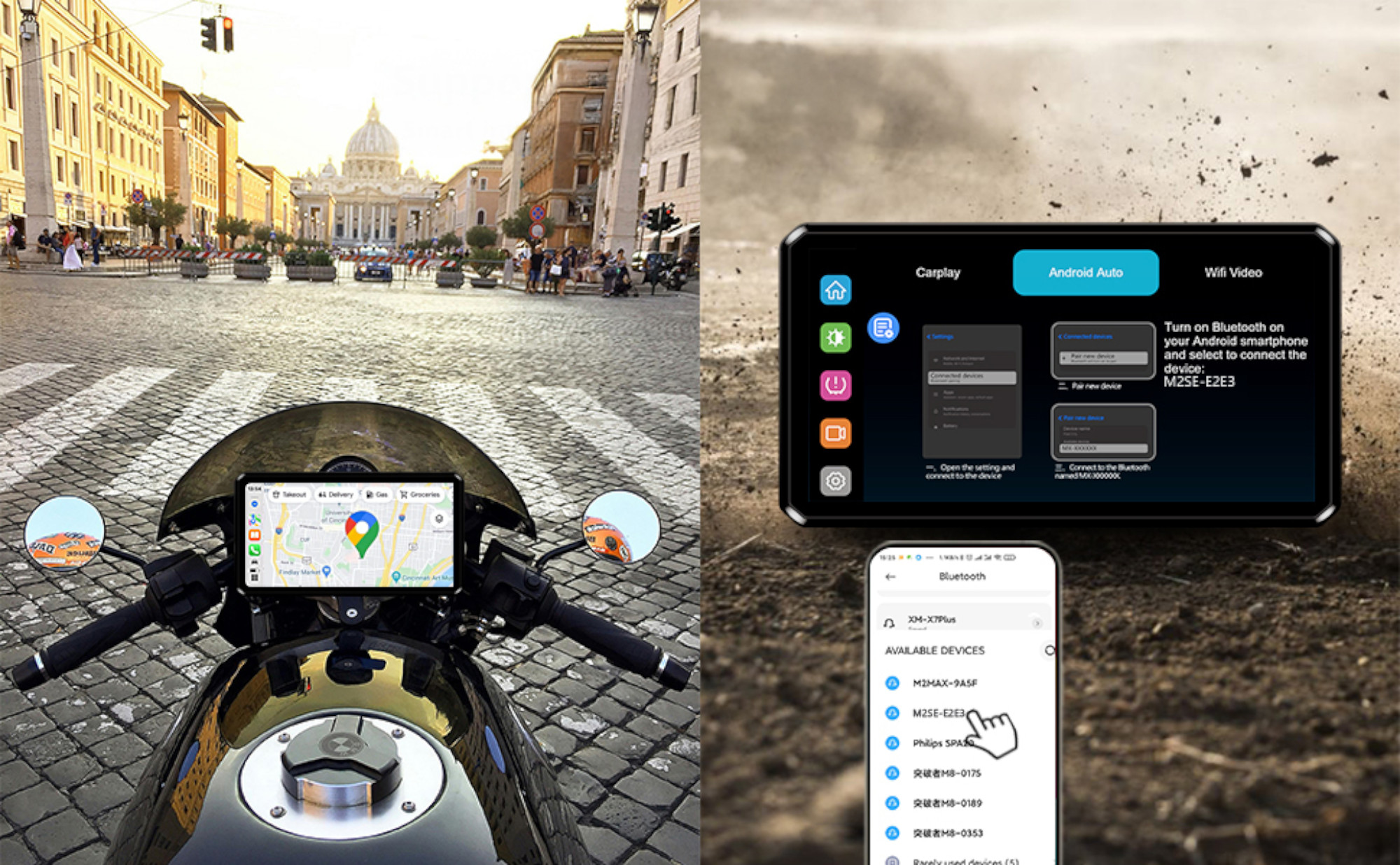 AlienRider M2S Multimediasystem för motorcykel + Camaras + Wave-Radar Figur 6