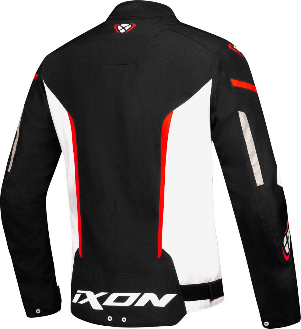 Ixon Striker Waterproof Motorcycle Textile Jacket black/white/red XS Figure 2