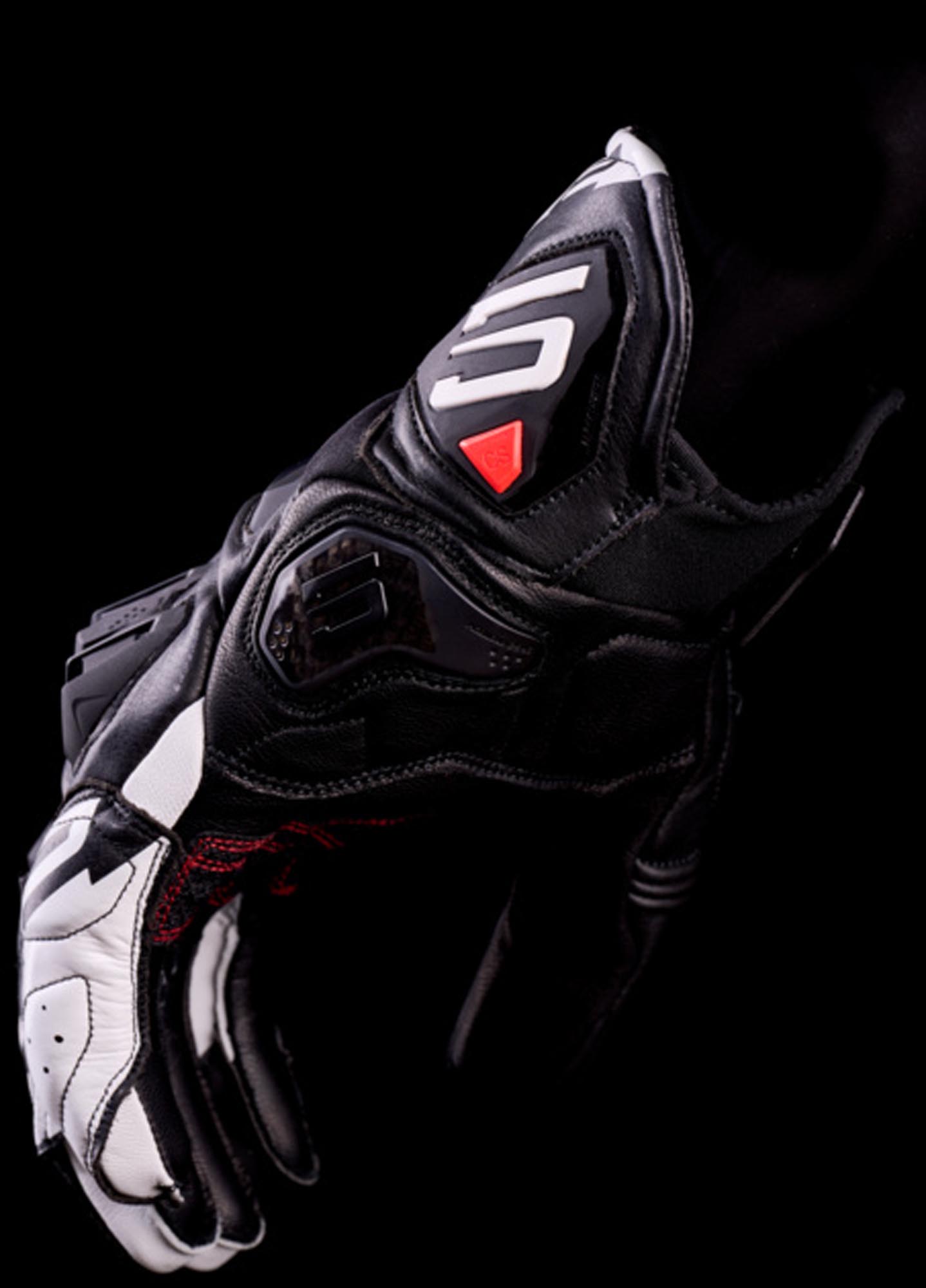 Five SF1 Evo モーターサイクルグローブ 黒/白 S 図4