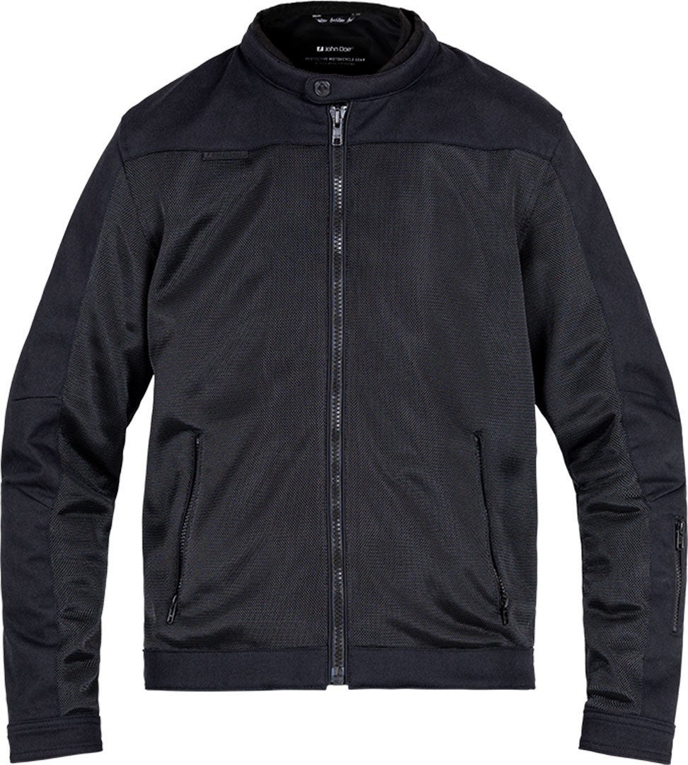 John Doe Aero Mesh Black perforierte Motorrad Textiljacke Hauptartikel Abbildung 1 John Doe Aero Mesh Black perforierte Motorrad Textiljacke Hauptartikel Abbildung 1