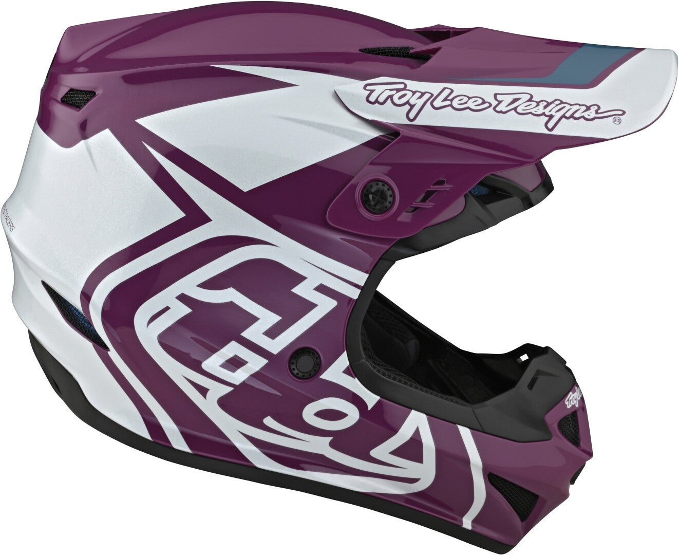 Troy Lee Designs GP Overload Motorcross helm paars/wit M Figuur 4