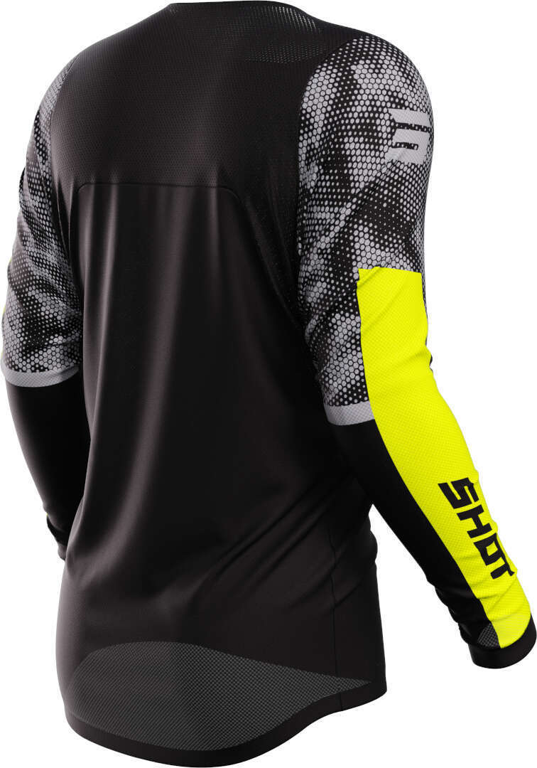 Shot Contact Patrol Motocross trøje sort/neon-gul 4XL Figur 2